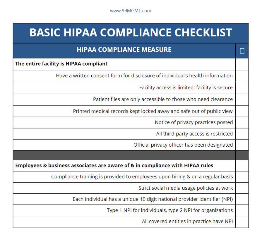 the-basic-hipaa-compliance-checklist-every-private-practice-needs